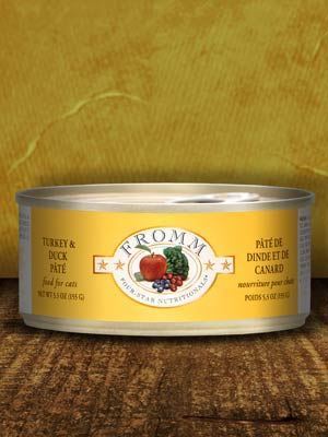 Fromm Four Star Turkey & Duck Pate for Adult Cats - 5.5oz 1 Fromm Four Star Turkey & Duck Pate for Adult Cats - 5.5oz