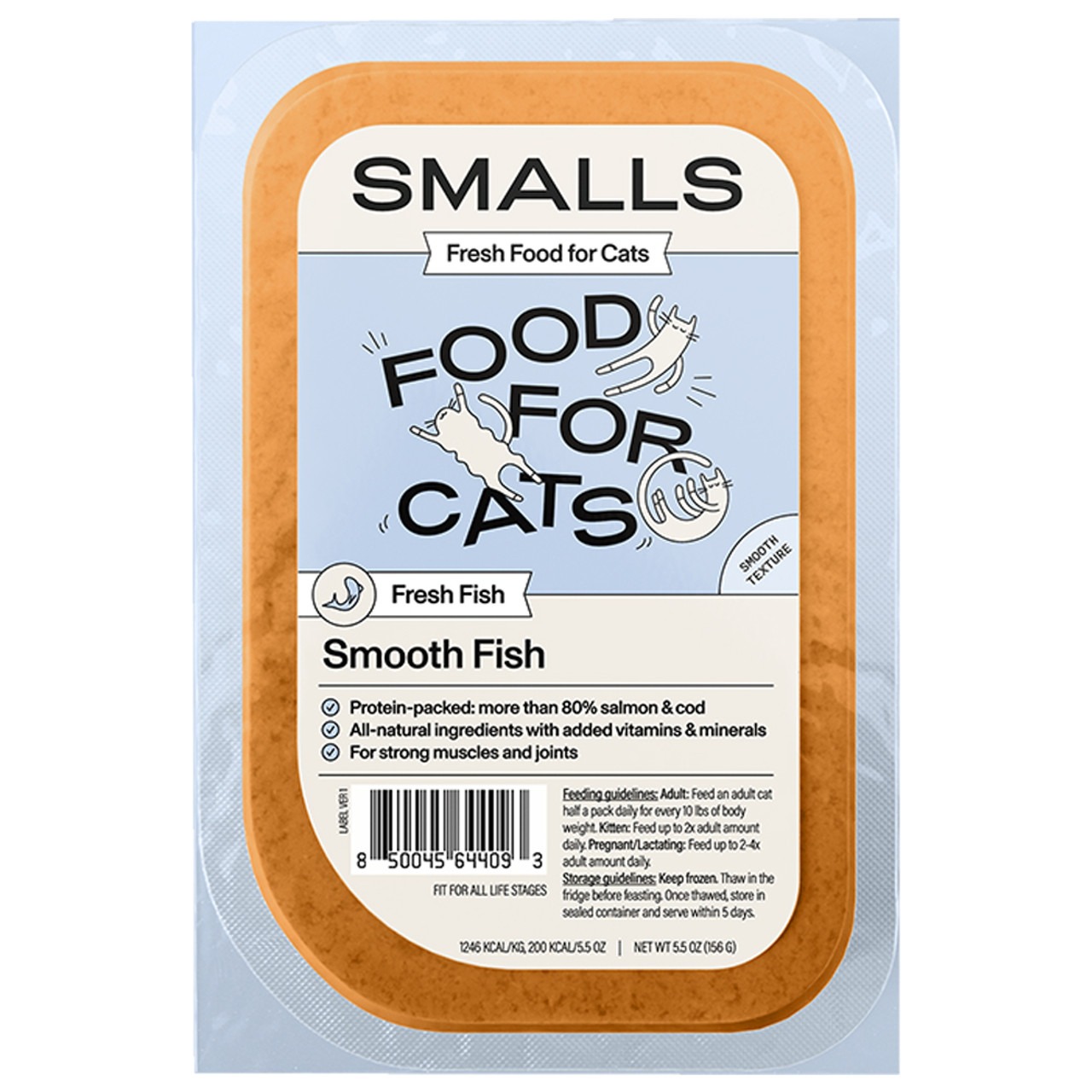 Smalls Gently Cooked Salmon & Cod for Cats - 5.5oz 1 Smalls Gently Cooked Salmon & Cod for Cats - 5.5oz