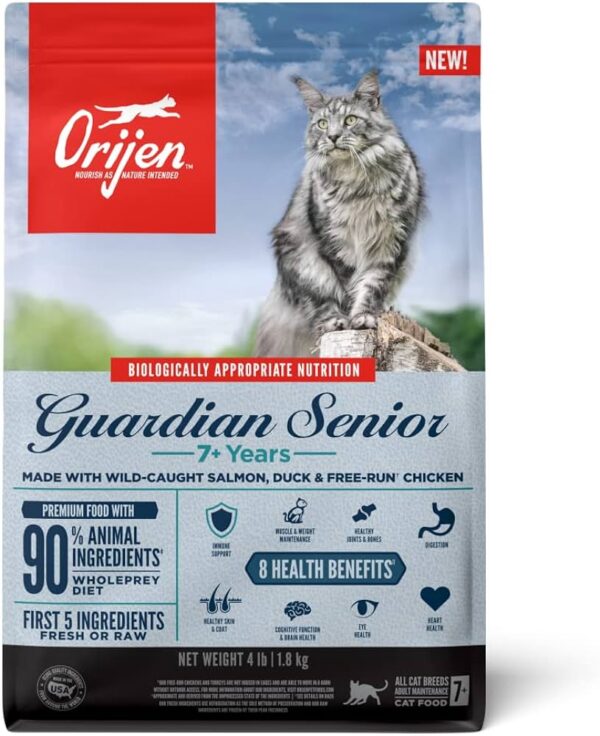 Orijen Grain Free Guardian Senior Dry Food for Cats - 4lbs