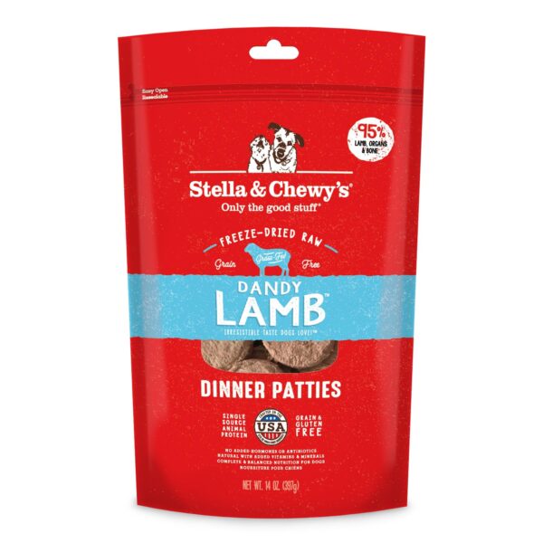 Stella & Chewy's Freeze Dried Raw Dandy Lamb for Adult Dogs