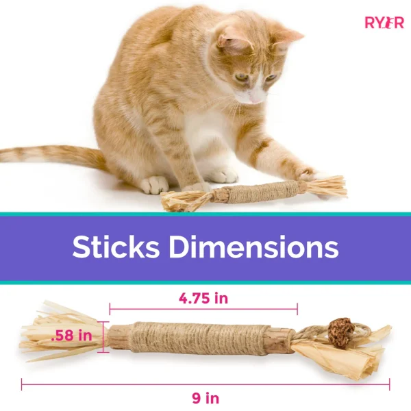 RYERCAT Silvervine Cat Dental Sticks