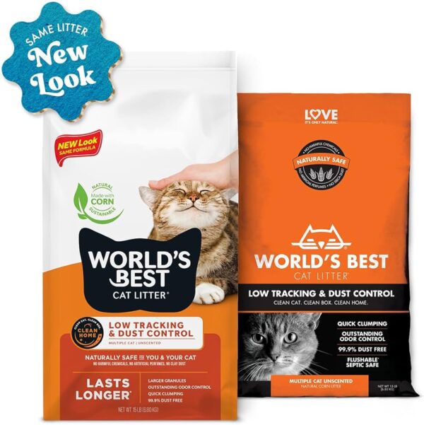 World's Best Cat Litter Low Tracking & Dust Control