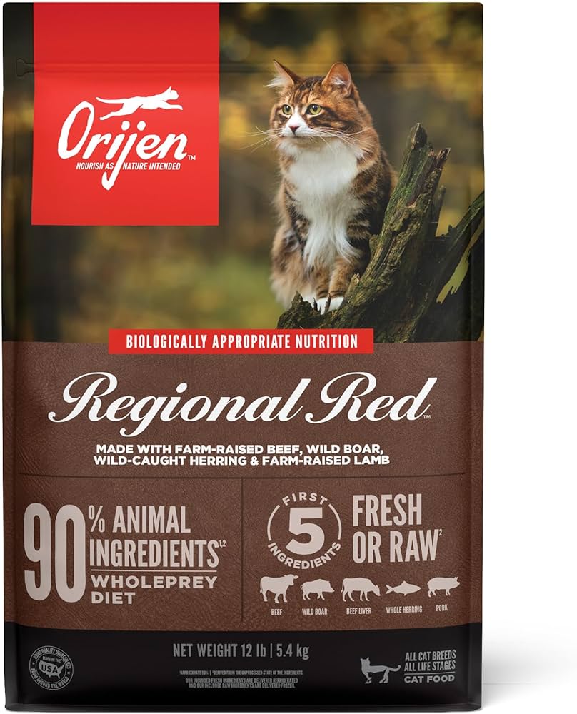 Orijen Grain Free Regional Red Dry Food for Adult Cats 1 Orijen Grain Free Regional Red Dry Food for Adult Cats