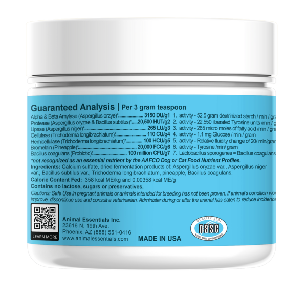 Animal Essentials Plant Enzymes & Probiotics for Pets