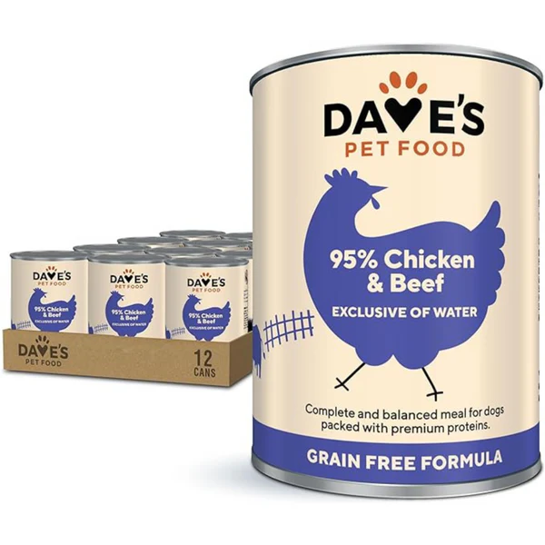 Dave's 95% Premium Chicken & Beef for Adult Dogs - 13.2oz 1 Dave's 95% Premium Chicken & Beef for Adult Dogs - 13.2oz