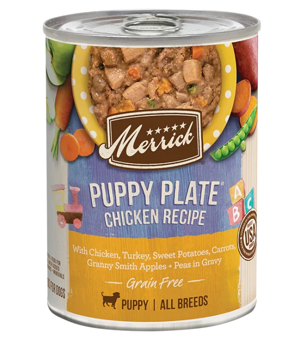 Merrick Classic Grain Free Puppy Plate Chicken Recipe for Puppies - 12.7oz