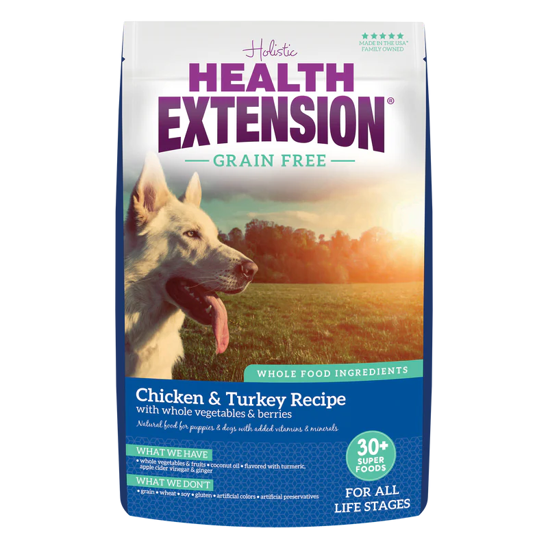 Health Extension Grain Free Chicken & Turkey Kibble for Dogs 1 Health Extension Grain Free Chicken & Turkey Kibble for Dogs