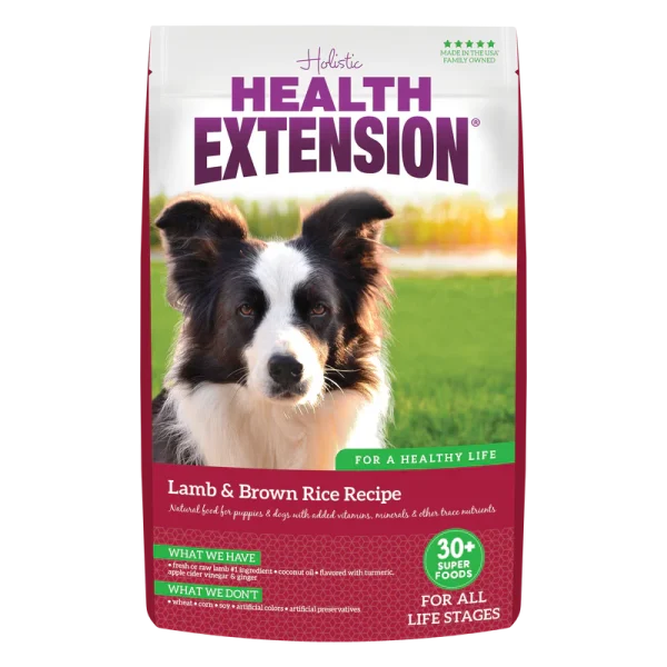 Health Extension Lamb & Brown Rice Kibble for Dogs
