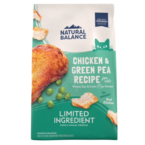 Natural Balance Limited Ingredient Diet Chicken & Green Pea Dry Food for Adult Cats