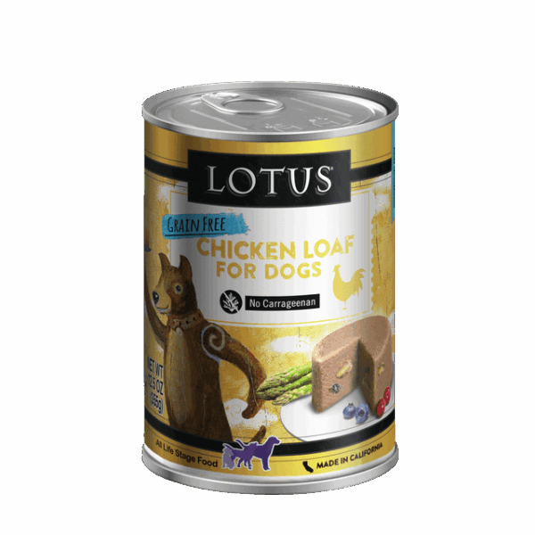 Lotus Grain Free Chicken Loaf Canned Food for Adult Dogs