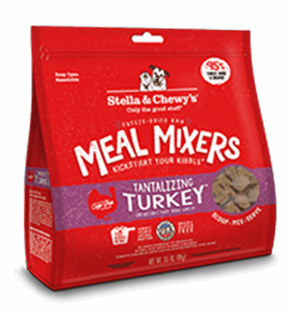 Stella & Chewys Freeze Dried Tantalizing Turkey Meal Mixers for Dogs