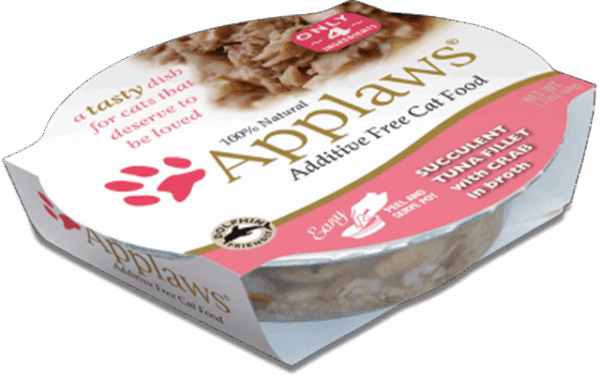 Applaws Tuna Fillet with Crab Tub Food for Adult Cats - 2.12oz