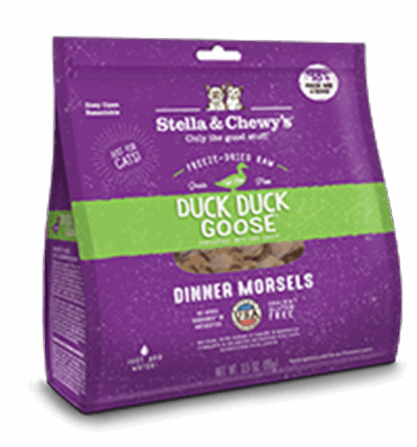 Stella & Chewys Freeze Dried Raw Duck Duck Goose for Adult Cats