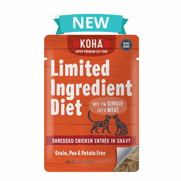Koha Limited Ingredient Diet Shredded Chicken Canned Food for Adult Cats
