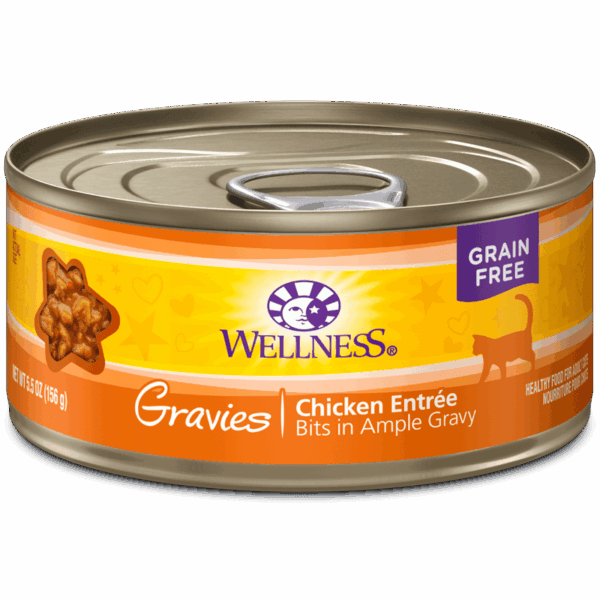 Wellness Chicken Gravies Canned Food for Adult Cats