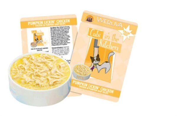 Weruva CITK Grain Free Pumpkin Lickin' Chicken Pouch for Adult Cats - 3oz