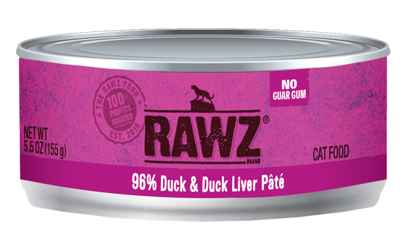 RAWZ 96% Duck & Duck Liver Pate Canned Food for Cats 1 RAWZ 96% Duck & Duck Liver Pate Canned Food for Cats