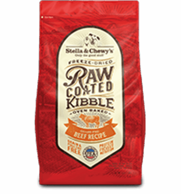 Stella & Chewys Raw Coated Grass Fed Beef Dry Food for Adult Dogs