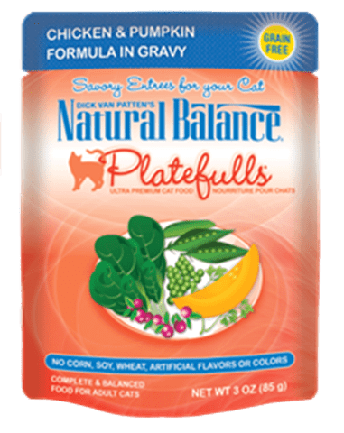 Natural Balance Platefulls Chicken & Pumpkin Pouches for Adult Cats 1 Natural Balance Platefulls Chicken & Pumpkin Pouches for Adult Cats