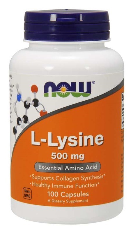 NOW L-Lysine 500mg 1 NOW L-Lysine 500mg