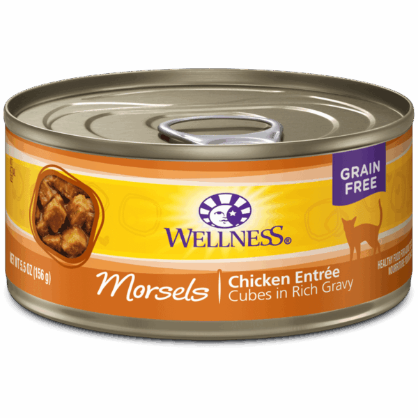 Wellness Chicken Morsels Canned Food for Adult Cats