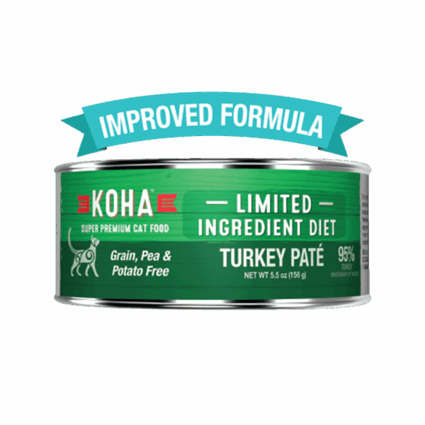 Koha Limited Ingredient Diet Turkey Pate Canned Food for Adult Cats