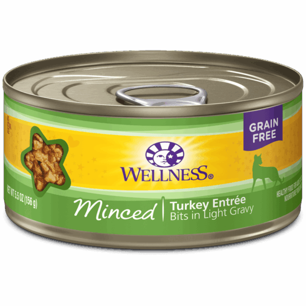 Wellness Turkey Minced Canned Food for Adult Cats