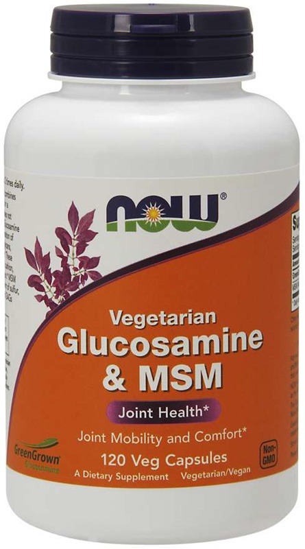 NOW Vegetarian Glucosamine & MSM Capsules 1 NOW Vegetarian Glucosamine & MSM Capsules