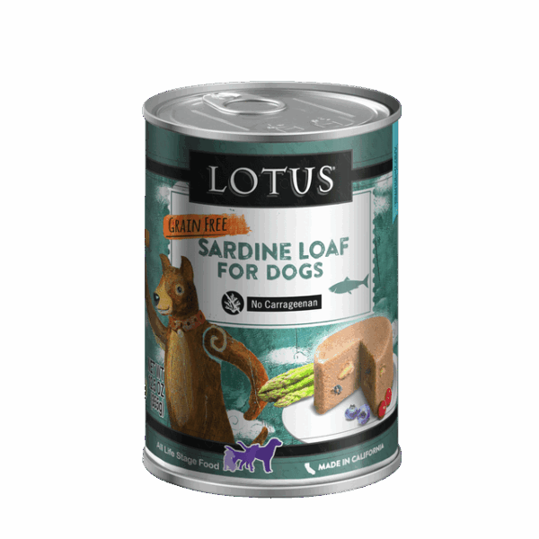 Lotus Grain Free Sardine Loaf Canned Food for Adult Dogs