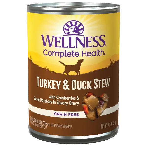 Wellness Homestyle Turkey & Duck Stew Canned Food for Adult Dogs