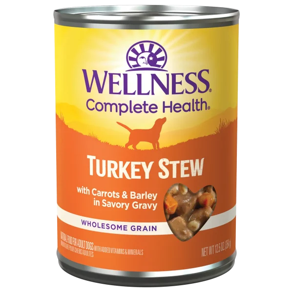 Wellness Homestyle Turkey Stew Canned Food for Adult Dogs